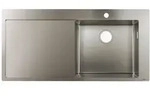hansgrohe S715-F450 Einbausp&uuml;le 450 mit Abtropffl&auml;che links, K&uuml;chensp&uuml;len,