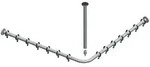 Keuco Plan Brausevorhangstangen-Set 80 x 80 cm 14936010800, Accessoires, chrom