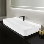 Villeroy & Boch Finion Aufsatzwaschtisch 100 cm mit Hahnloch, mit ViFlow...