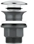 GROHE Ablaufgarnitur mit Druckstopfen, Montagezubeh&ouml;r, 40824000, chrom
