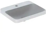 Geberit VariForm Einbauwaschtisch, rechteckig, mit Hahnlochbank, Badkeramik,