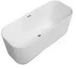 Villeroy & Boch Finion freistehende Badewanne 170 x 70 cm mit Design-Ring,