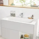 Villeroy & Boch Finion Schrankwaschtisch 100 cm mit Hahnloch, mit ViFlow...