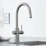 GROHE Blue Home C-Auslauf Starter Kit mit herausziehbarem Auslauf, K&uuml;chenarmaturen,