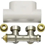 Kermi Ventilhahnblock-Set Eckform ZV00410001, Heizung, wei&szlig;