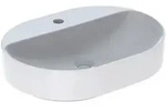 Geberit VariForm Aufsatzwaschtisch 60 x 45 cm, elliptisch, mit Hahnlochbank,