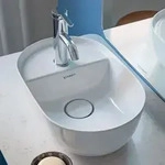 Duravit Luv Aufsatzbecken mit Hahnlochbank 42 x 27 cm 0381420000, Badkeramik,