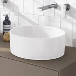 Villeroy & Boch Collaro Aufsatzwaschtisch 40 cm rund ohne &Uuml;berlauf, ohne Hahnloch
