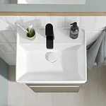 Villeroy & Boch Collaro Handwaschbecken 45 cm ohne &Uuml;berlauf, 1 Hahnloch, Badkeramik,