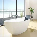 Hoesch Namur Oval-Badewanne 160 x 75 cm freistehend, Badewannen, 4404.013305, wei&szlig;