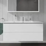 Duravit L-Cube Waschtischunterbau wandh&auml;ngend mit 2 Ausz&uuml;gen, 122 x 48,1 cm,