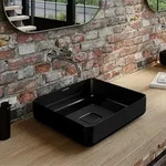 Kaldewei MIENA Waschtisch-Schale 3184, 40 x 40 cm, Badkeramik, 909506003701, schwarz
