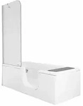 VitrA Conforma Combo Badewanne, Einstieg rechts und Whirlsystem Aqua Soft,