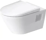 Duravit D-Neo Wand-WC-Set Rimles, Tiefsp&uuml;ler, Badkeramik, 45780900A1, wei&szlig;