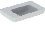 Geberit Renova Plan Waschtisch 75 cm mit Ablagefl&auml;che, ohne Hahnloch, ohne