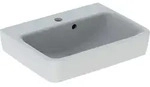 Geberit Renova Plan Aufsatzhandwaschbecken 50 cm, mit 1 Hahnloch, mit &Uuml;berlauf,