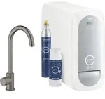 GROHE Blue Home Mono Starter Kit 31498001, K&uuml;chenarmaturen, hard graphite geb&uuml;rstet
