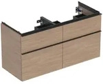 Geberit iCon Unterschrank f&uuml;r Doppelwaschtisch 120 cm, mit 4 Schubladen, Badm&ouml;bel,