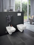 Geberit Renova Plan WC-Sitz, eckiges Design, Befestigung von oben, mit