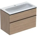 Geberit iCon Set M&ouml;belwaschtisch 90 cm schmaler Rand, mit Unterschrank, 2 Schubladen