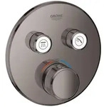 GROHE Grohtherm SmartControl Thermostat Fertigmontageset mit 2 Absperrventilen, runde