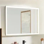 Villeroy & Boch Subway 3.0 Spiegel 100x75 cm mit LED-Dimmer, Spiegel, wei&szlig; matt /