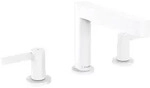 hansgrohe Finoris 3-Loch Waschtischarmatur 110 mit Push-Open Ablaufgarnitur,