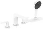 hansgrohe Vivenis 4-Loch Wannenrandarmatur mit Schlauchbox 75444000, Badarmaturen,
