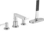 hansgrohe Finoris 4-Loch Wannenrandarmatur mit Schlauchbox (sBox), Badarmaturen,