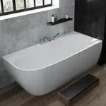 Hoesch iSENSI MONOLITH Eckbadewanne 160 x 75 cm, rechte Ausf&uuml;hrung, Badewannen,