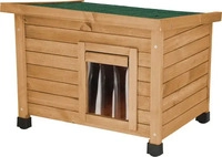 Kerbl Katzenhaus Rustica - braun/gr&uuml;n