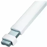 Abus PR2700 Panzerriegel + Zylinder, Weiss-Weiss 49090