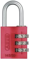 ABUS Aluminium Zahlenschloss 145/30 rot 46615