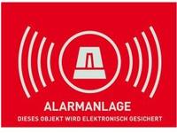 ABUS Alarm Warnaufkleber -D- 74x52,5mm AU1323