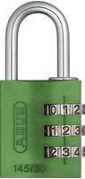 Abus Aluminium Zahlenschloss 145/30 gr&uuml;n 46617