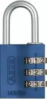 ABUS Aluminium Zahlenschloss 145/30 blau 10046614-01