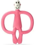 Matchstick Monkey Monkey Teether Bei&szlig;ring mit 2 in 1 B&uuml;rste Pink 1 St.