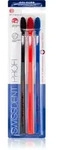 Swissdent Profi Colours Zahnb&uuml;rsten Soft - Medium black, red, blue 3 St.