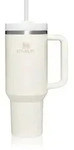 Stanley Quencher H2.O FlowStateTM Tumbler Edelstahlbecher mit Trinkhalm gro&szlig; Cream