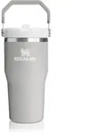 Stanley IceFlowTM Flip Straw Tumbler Wasserflasche aus Edelstahl Ash 600 ml