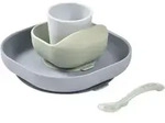 Beaba 4-Piece Silicone Dinner Set Geschirrset Pebble 4m+