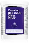 Kallos Coloring Hair Mask Silver Reflex Maske f&uuml;r die Haare neutralisiert gelbe