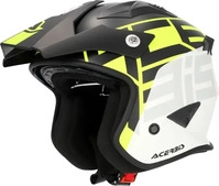 Acerbis Trial-Helm Jet Aria Sport 22-06 XL Schwarz/Neongelb - Matt
