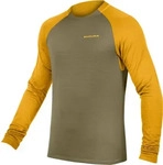 Endura MTB Jersey Langarm SingleTrack Fleece XL Tweed Green Gr&uuml;n