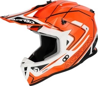 Acerbis Motocross-Helm Linear 22-06 S Orange/Wei&szlig;