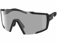 Scott Sportbrille Shield LS Black Matt - Gray Light Sensitive Schwarz, Bike