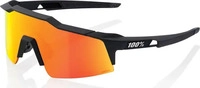 100% 100% MTB-Sportbrille Speedcraft XS Soft Tact Black - HiPER Red Mirror Schwarz
