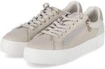 Tamaris Low Sneaker - Gr. 36 - Beige - Textil & Synthetik