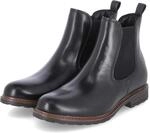 Tamaris Chelsea Boots - Gr. 37 - Schwarz - Leder & Textil
