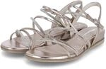 Tamaris Sandalen - Gr. 36 - Gold - Textil & Synthetik